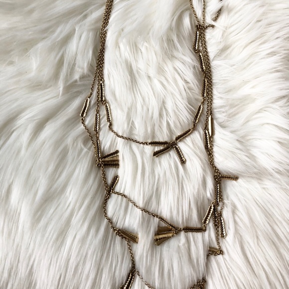 J Crew golden leaves necklace - Picture 6 of 9